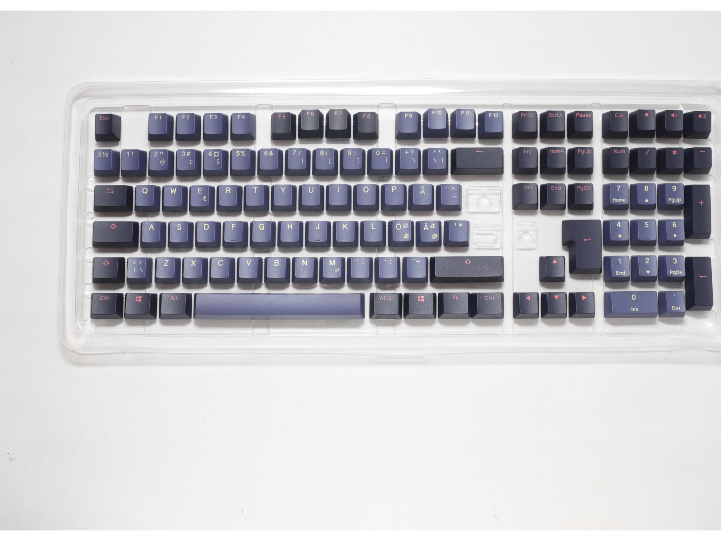 Ducky PBT Cosmic Keycaps (Blå/sort) Tilbehør til gaming- tastatur og mus