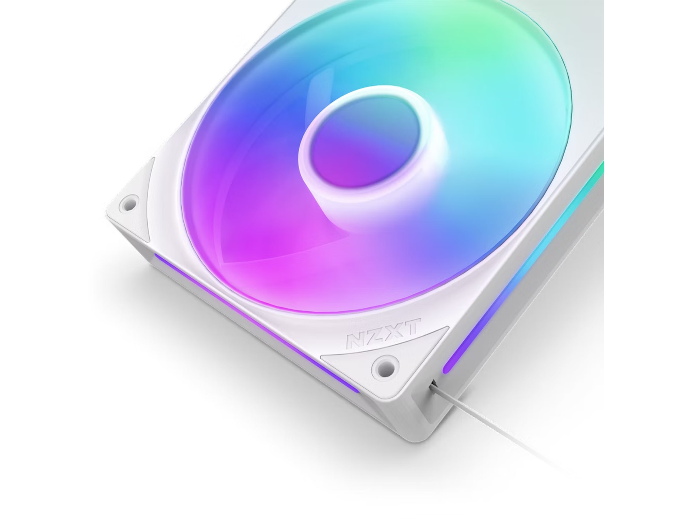 NZXT F360 RGB Core Kjøler (hvit) Vifter