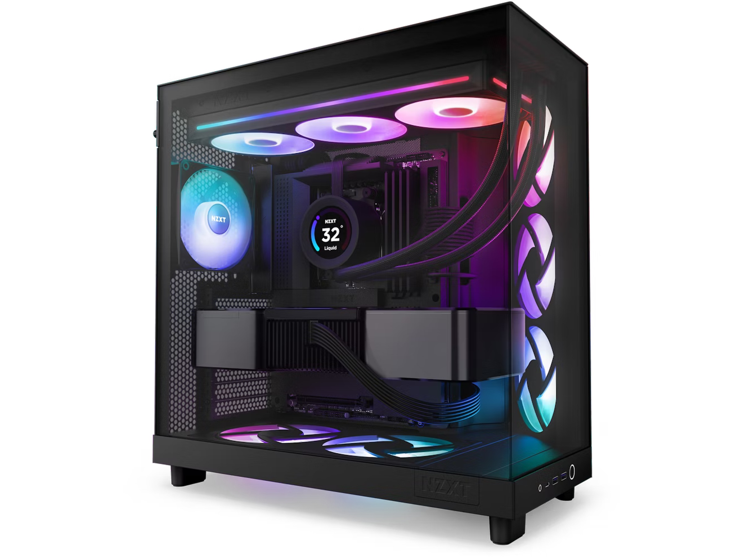 NZXT F360 RGB Core Kjøler (sort) Vifter