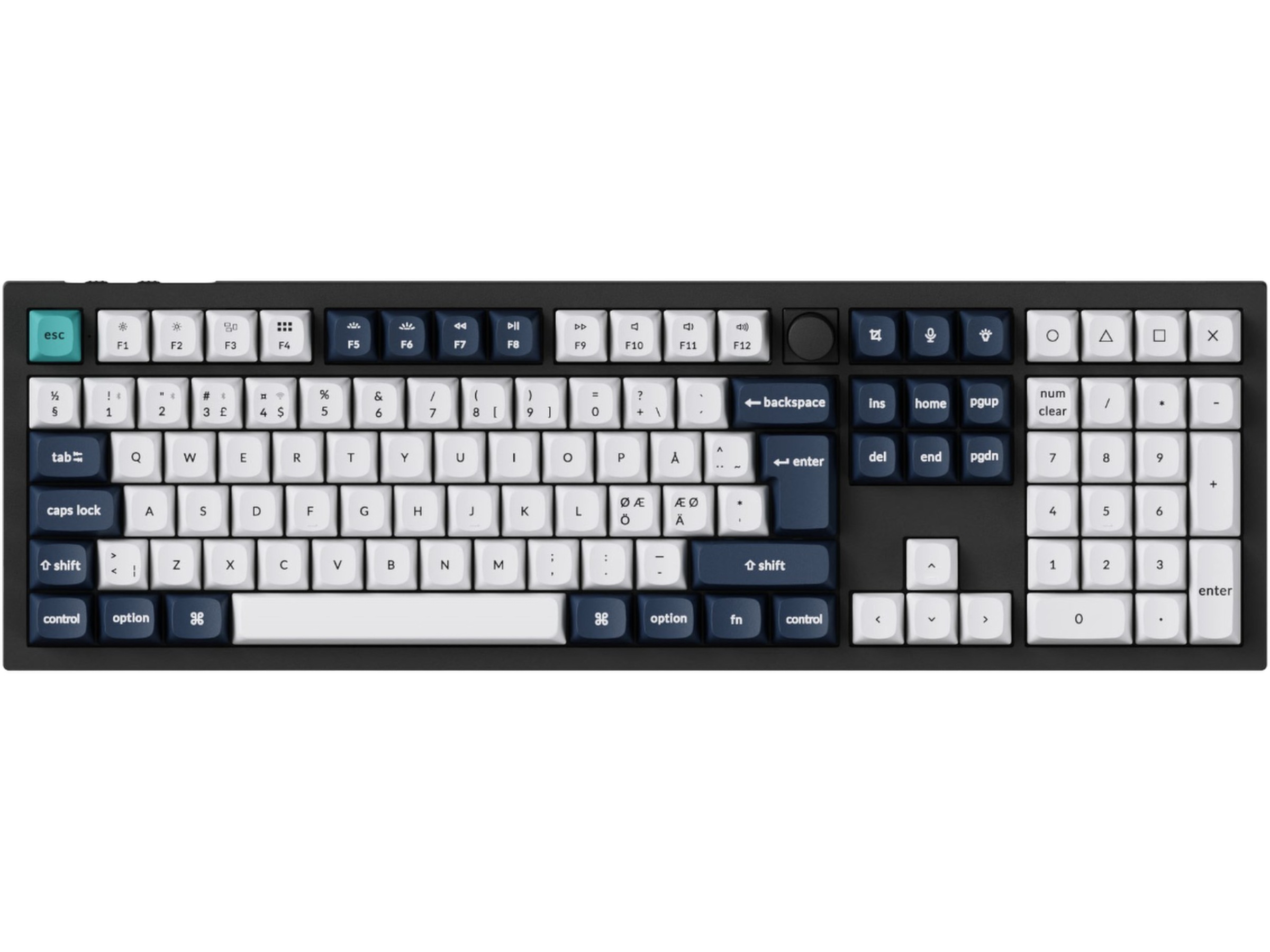 Keychron Q6 MAX 100% Trådløst Tastatur Red Switches Gamingtastatur