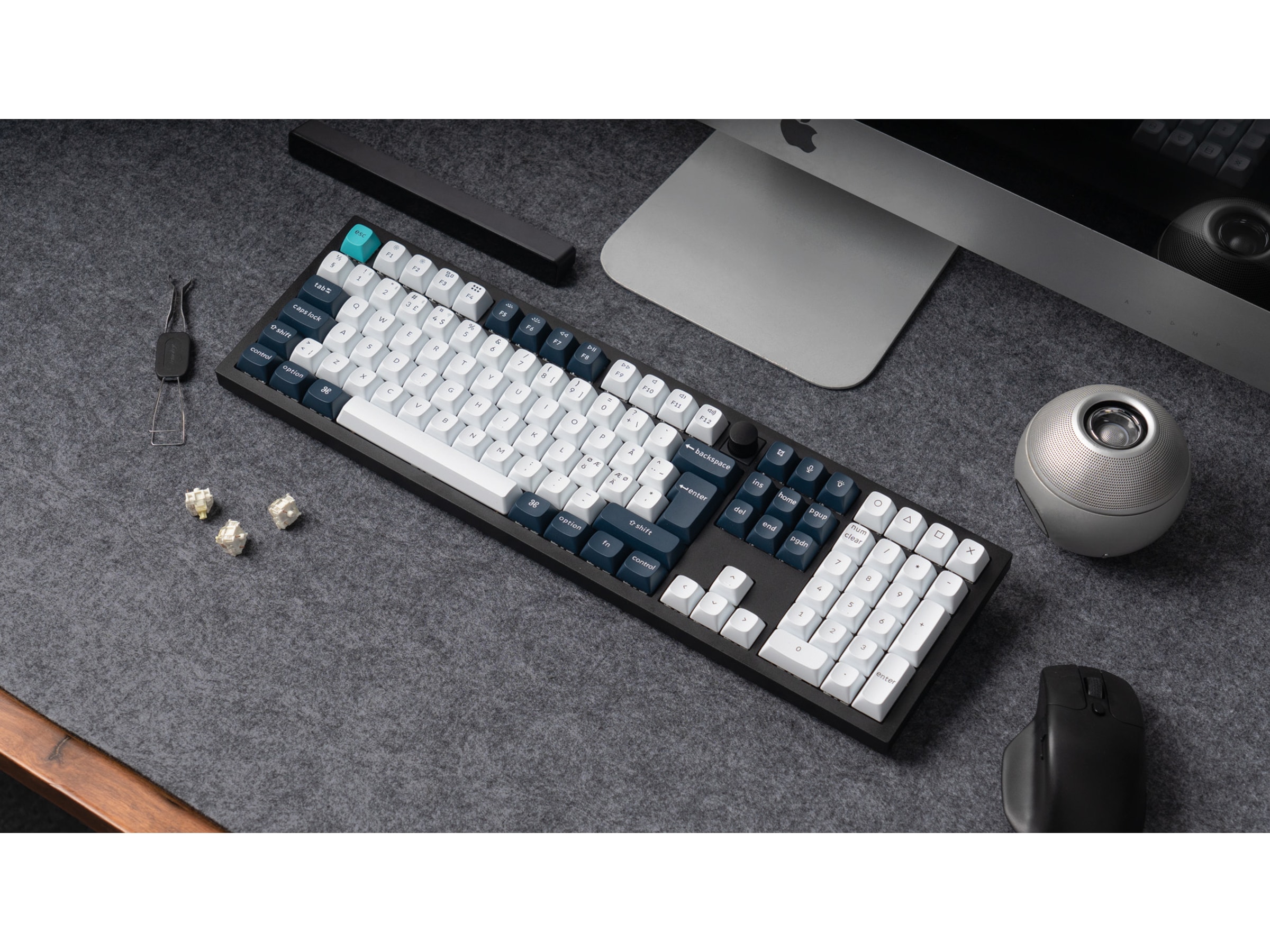 Keychron Q6 MAX 100% Trådløst Tastatur Brown Switches Gamingtastatur