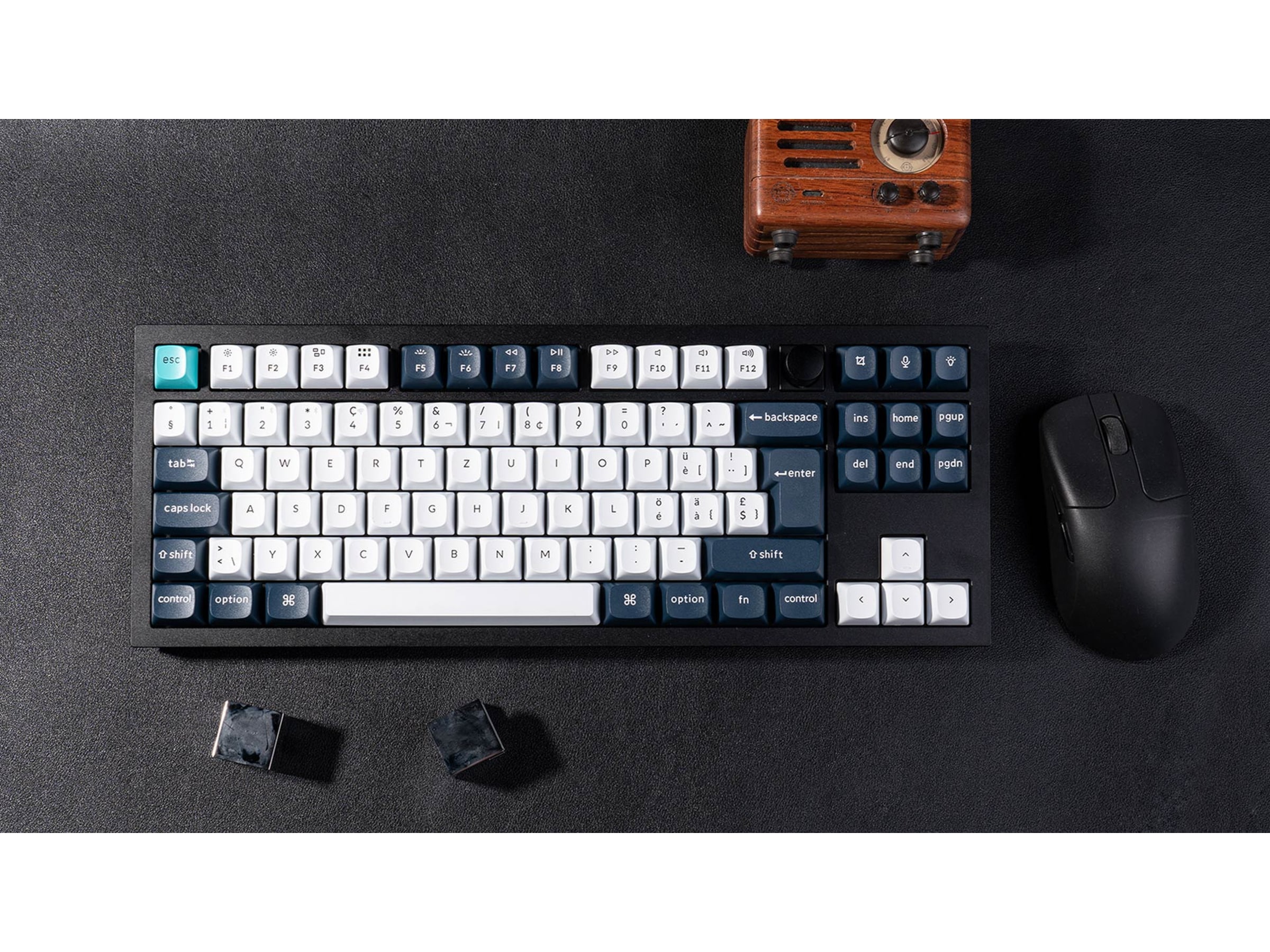 Keychron Q3 MAX 80% Trådløst Tastatur Brown Switches Gamingtastatur