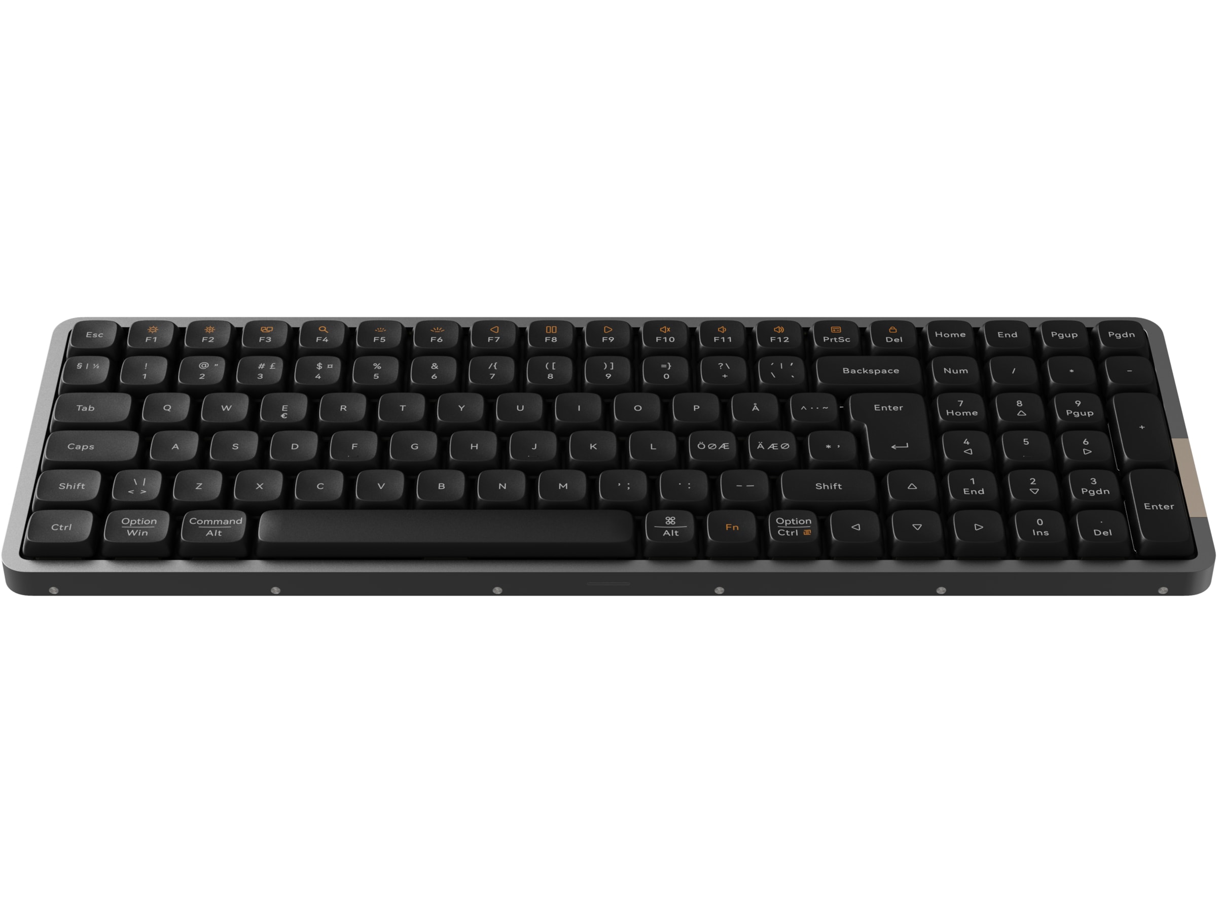 Lofree Flow100 low profile trådløst tastatur (sort) Tastatur