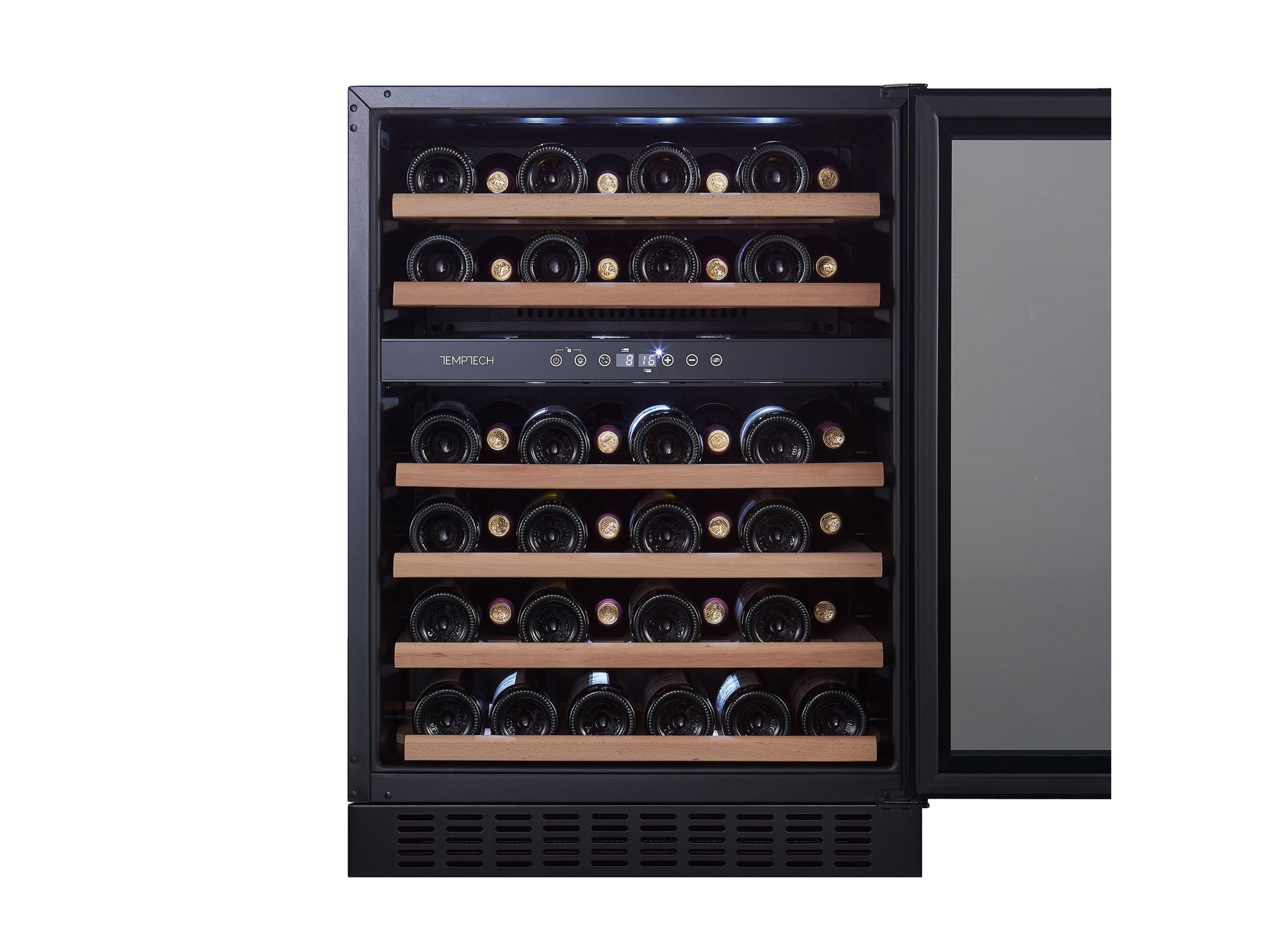 Temptech Classique CLX60DB vinskap (46 flasker) Frittstående vinskap