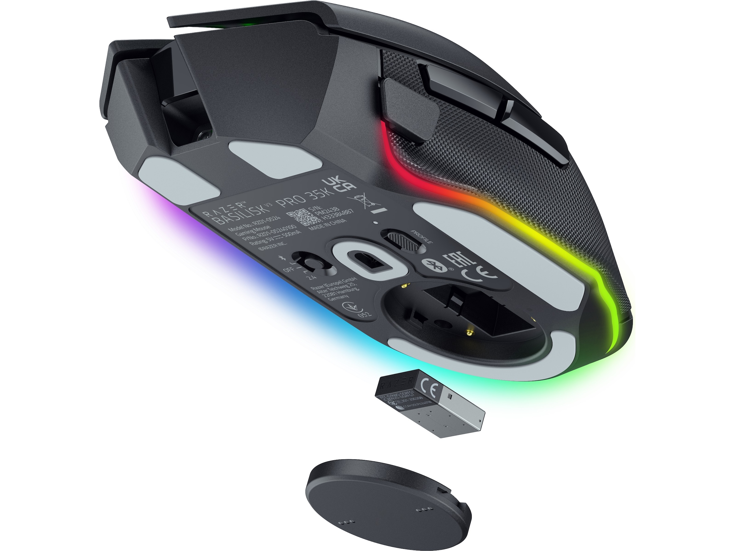 Razer Basilisk V3 PRO 35K trådløs ergonomisk gamingmus (sort) Gamingmus