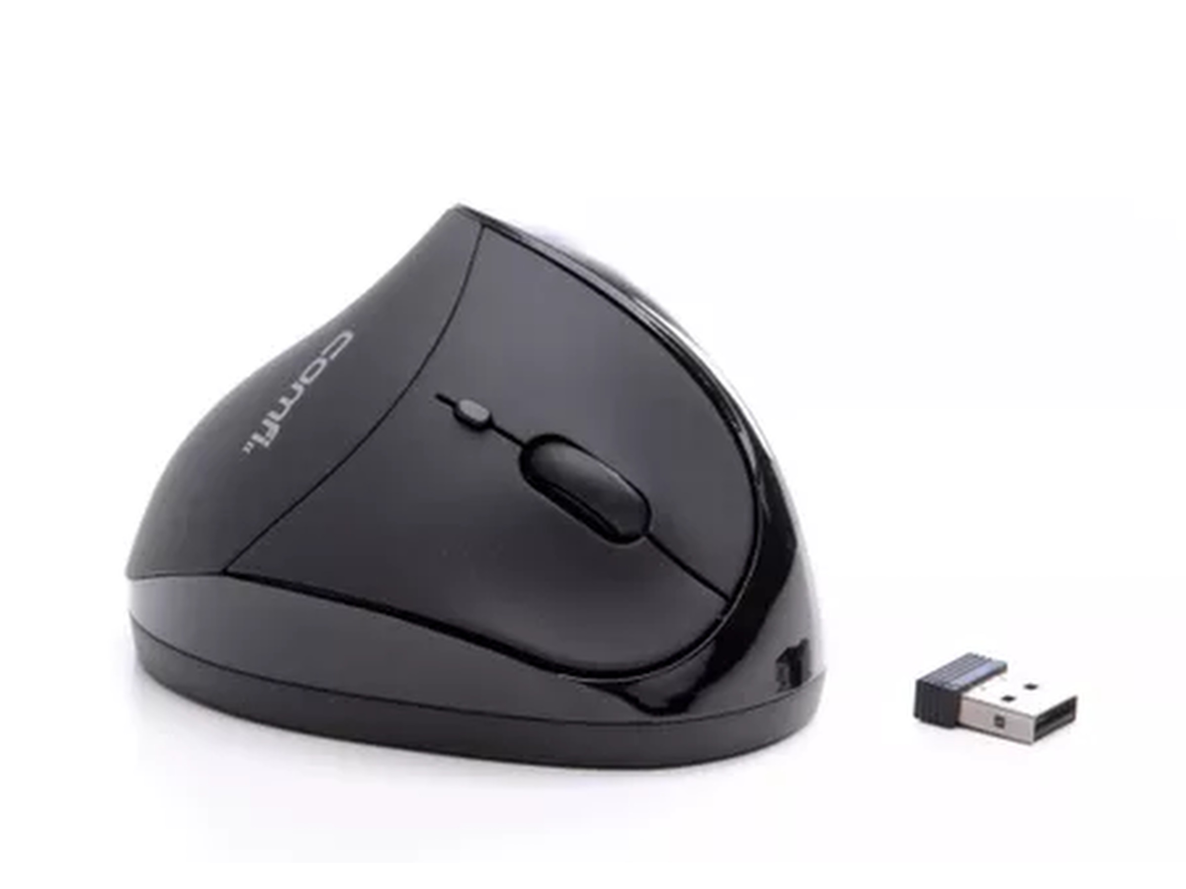 KENSON Vertical Mouse Comfi 2 trådløs mus (sort) -B-Grade Demo mus