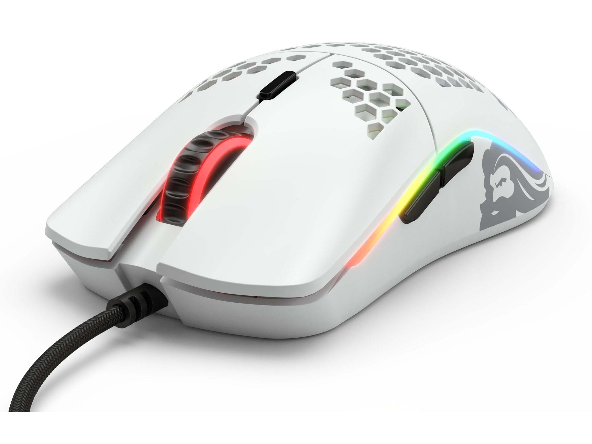 Glorious Model O Gamingmus (matt hvit) Gamingmus
