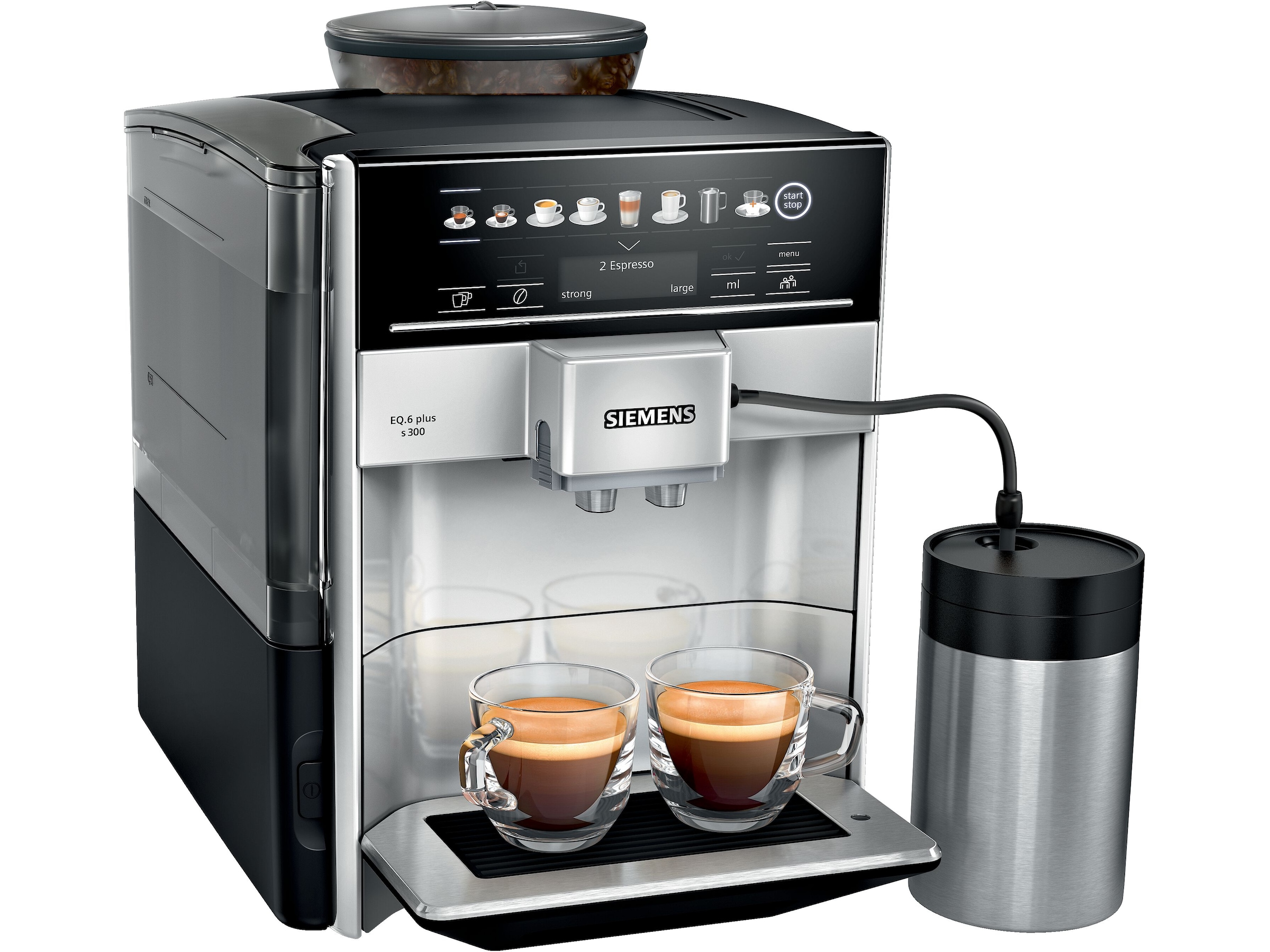 Siemens TE653M11RW EQ6 plus Espressomaskin  (sort) Espressomaskiner