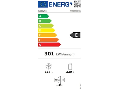 Samsung RF50C530EB1/EF Side-by-side Kjøle- og Fryseskap Side-by-side kjøleskap