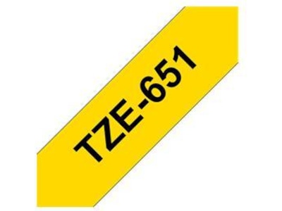 Brother Tape 24mm Sort/Gul Label-produkter