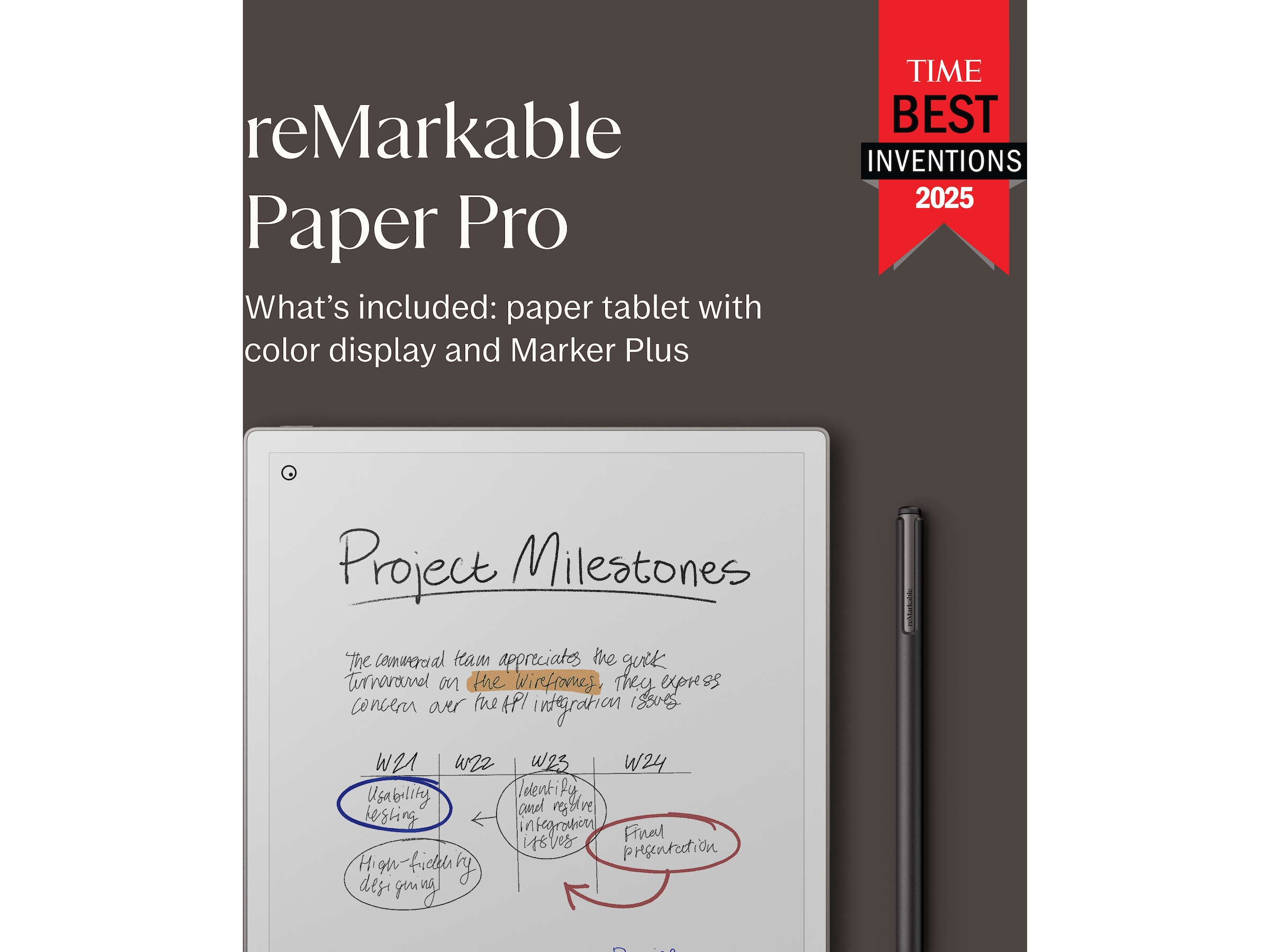 reMarkable Paper Pro 11,8" 64GB inkl. Marker Plus Digitale notatblokker