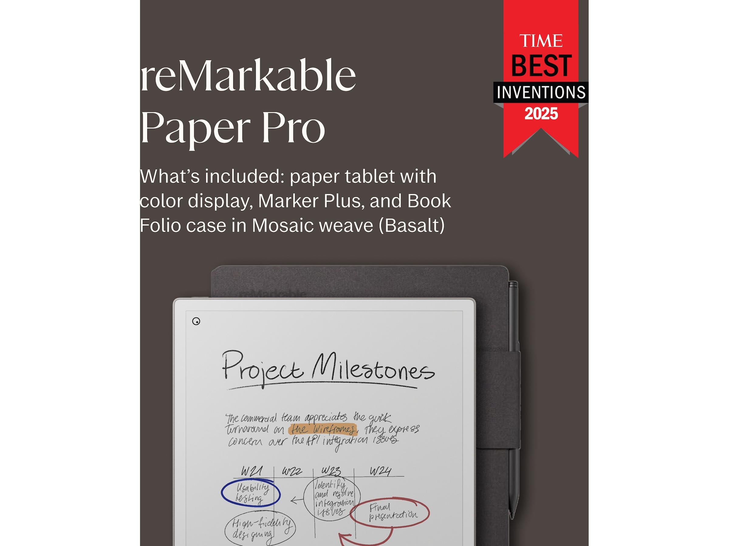 reMarkable Paper Pro 11,8" 64GB (basalt) Digitale notatblokker
