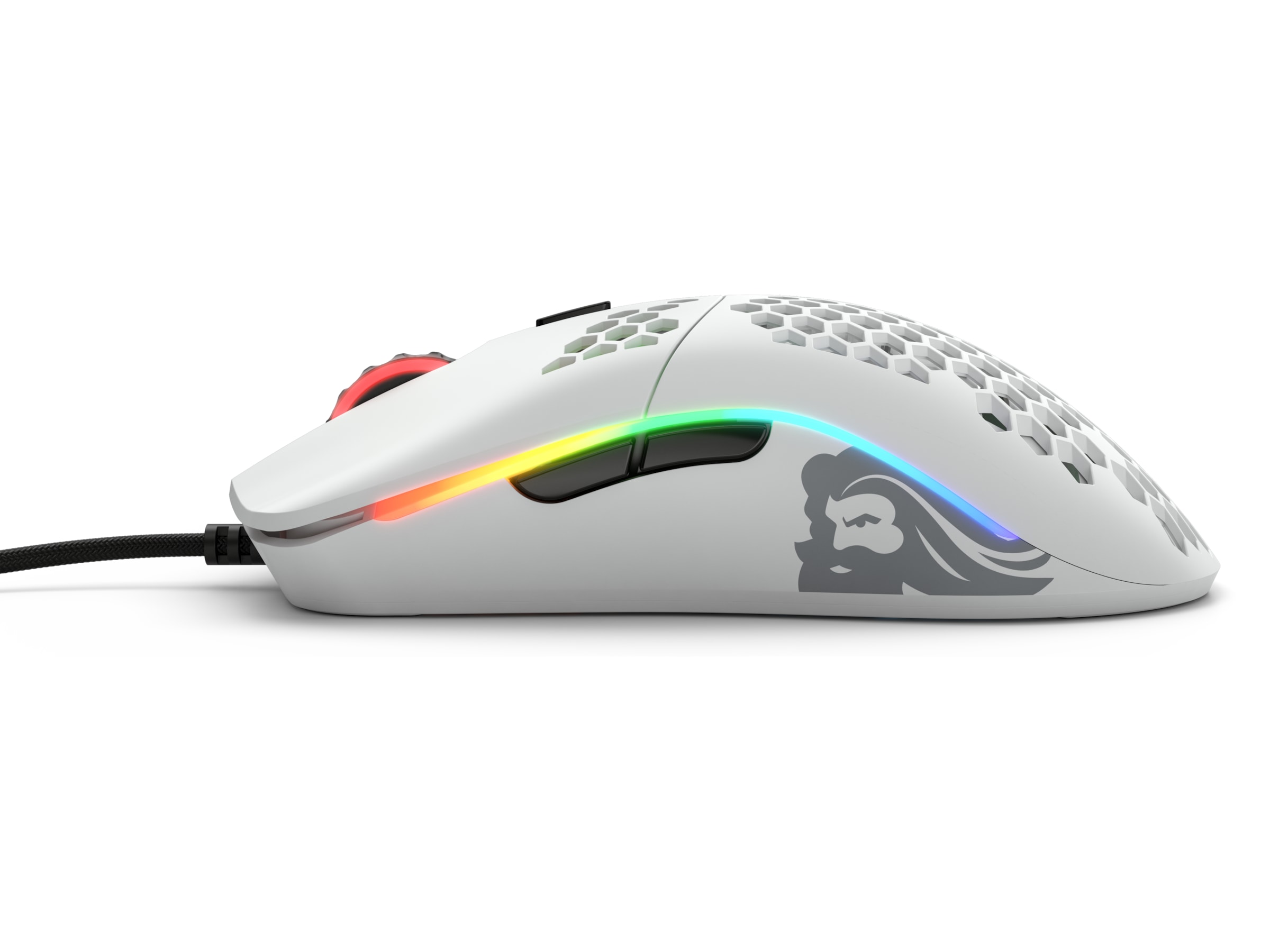 Glorious Model O Gamingmus (matt hvit) Gamingmus