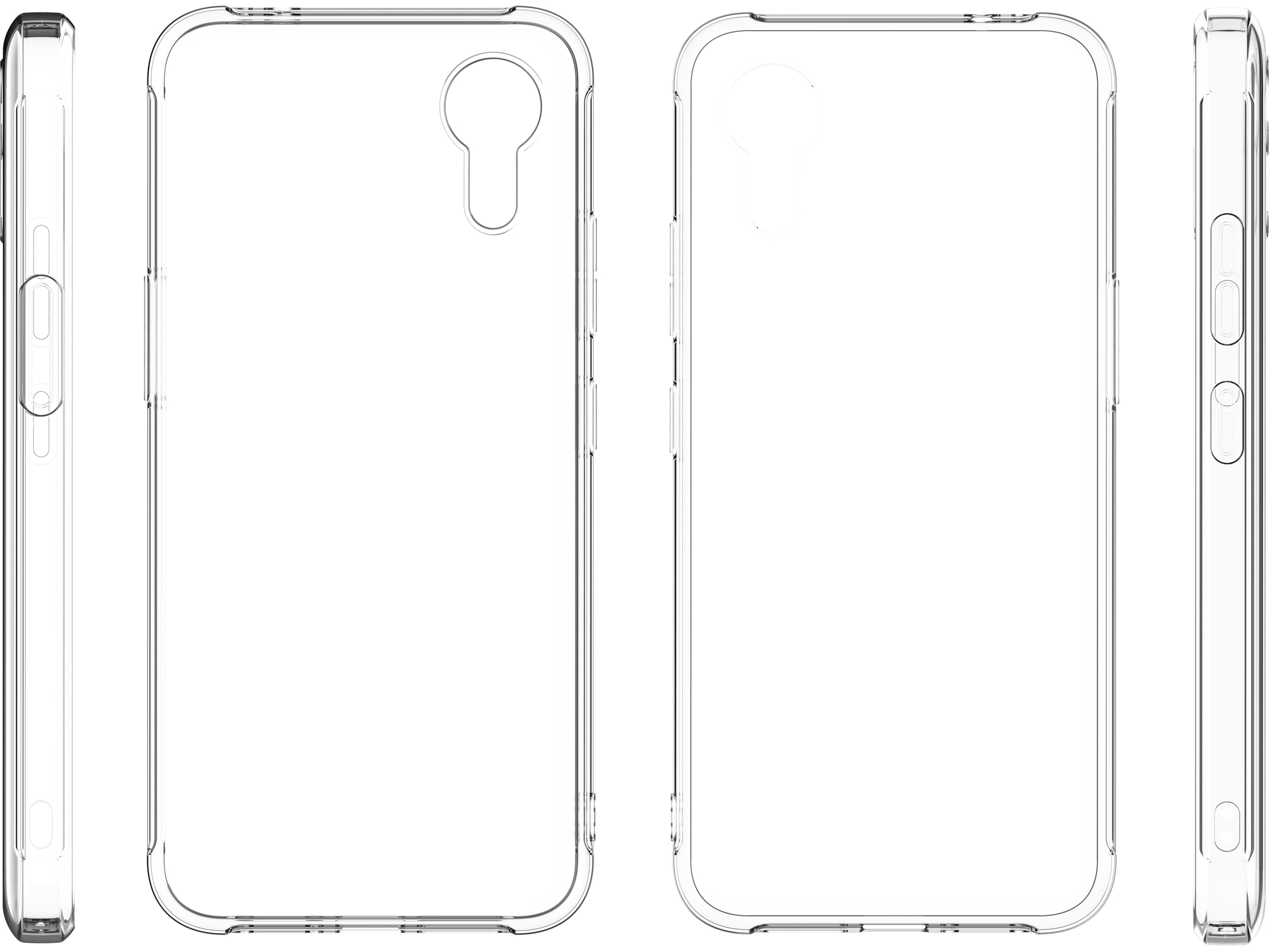 iiglo Galaxy Xcover 7 Pro Clear Case (gjennomsiktig) Mobildeksel