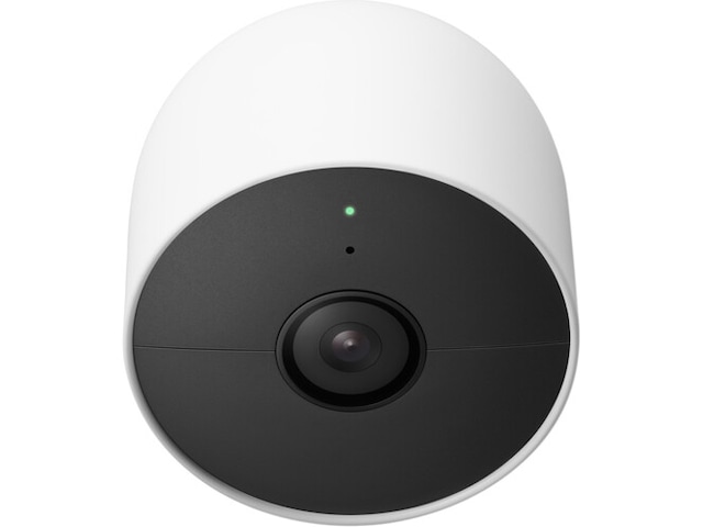 Google Nest Kamera -utendørs/innendørs, batteri (hvit) Overvåkningskameraer