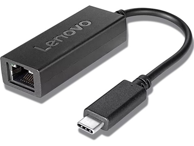 Lenovo USB-C til Ethernet Adapter 20cm (sort) USB-kabler