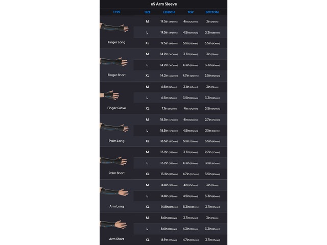 Pulsar eS Gaming Arm Sleeve Finger Long XL Tilbehør til gaming- tastatur og mus