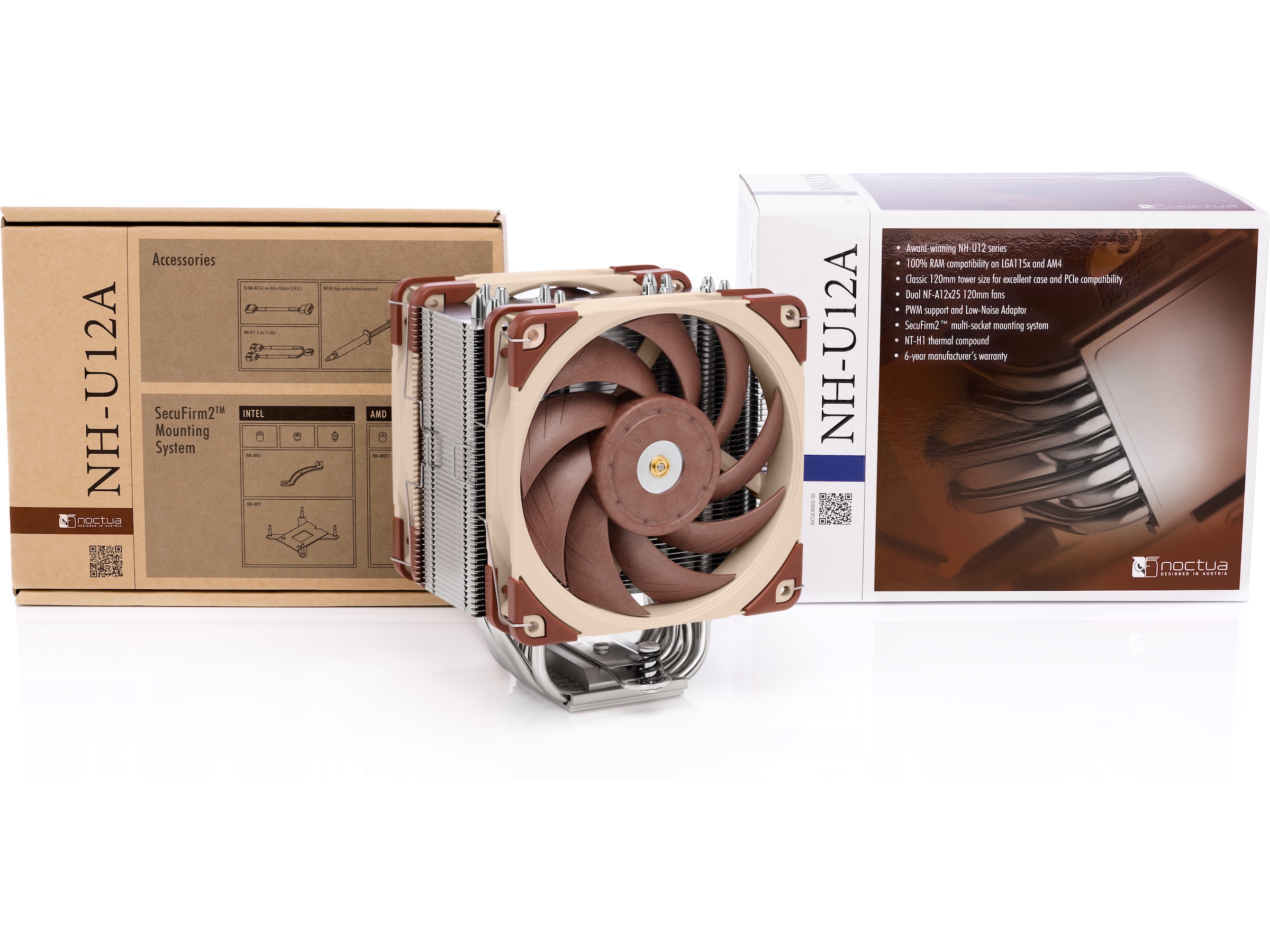 Noctua NH-U12A CPU Kjøler CPU - Luftkjøling
