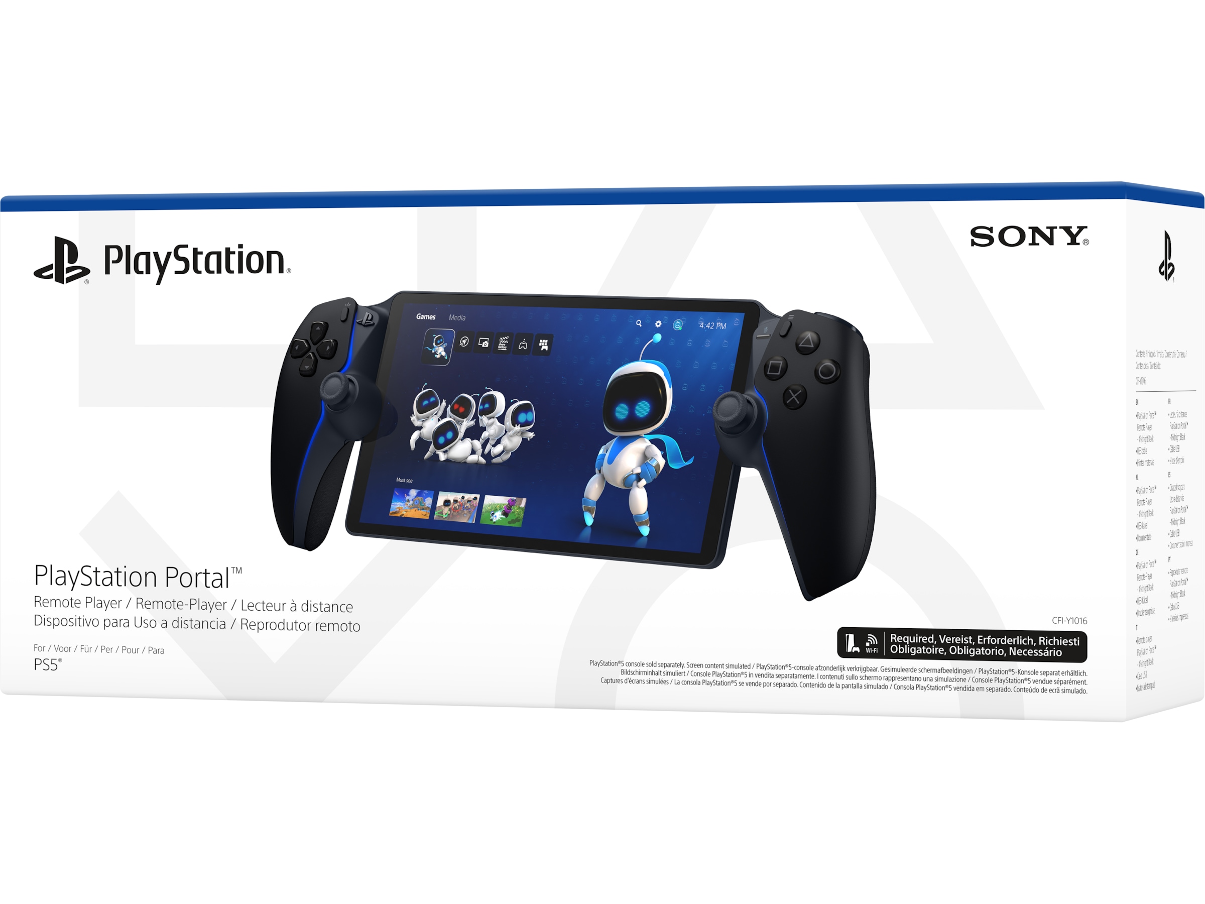 PlayStation Portal Remote Player (Midnight Black) Tilbehør til spillkonsoller