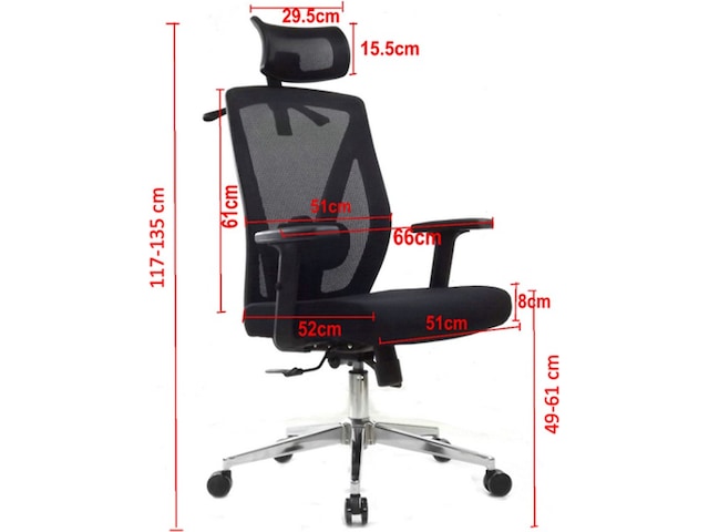 KENSON TERA Kontor- og gamingstol (sort) Kontorstoler