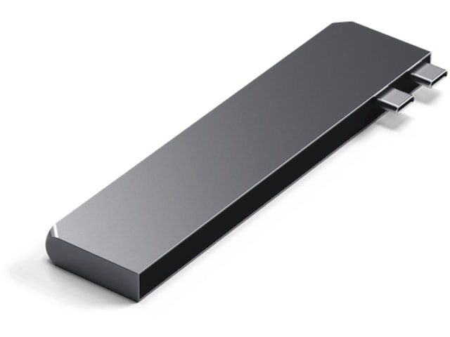 Satechi MacBook Air M2 Slim Pro Docking (space gray) Dockingstasjon & USB-HUB