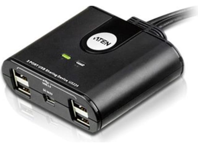 ATEN 2-Port USB Switch Dockingstasjon & USB-HUB
