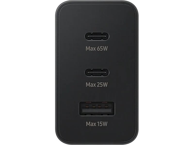 Samsung Trio 65W Vegglader (sort) Mobilladere