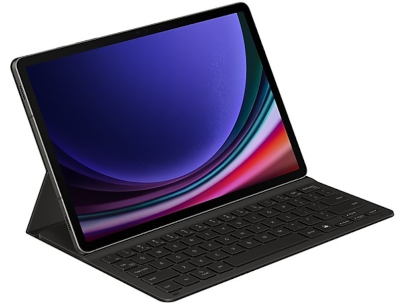 Samsung Galaxy Tab S10 Lite/FE og S9/FE Slim tastaturdeksel (sort) Tastatur og stylus