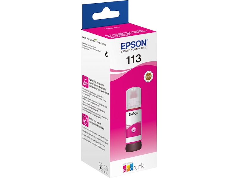 Epson Blekk 113 Ecotank Magenta Blekkpatroner