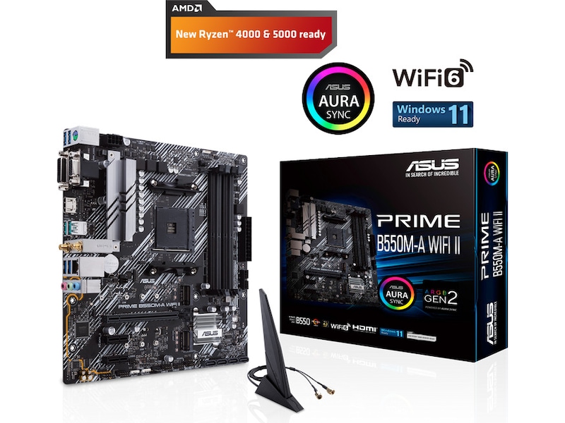 ASUS PRIME B550M-A WIFI II Hovedkort AMD Socket