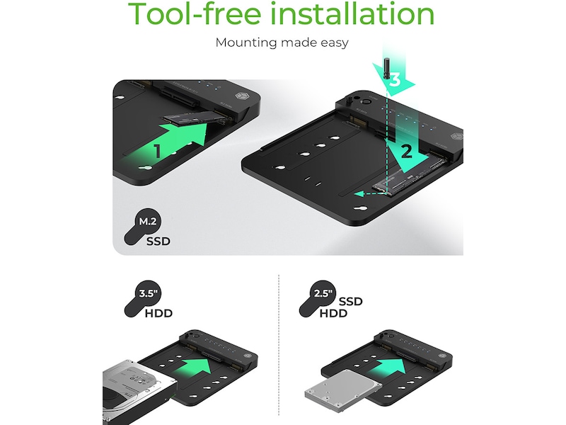 Icy Box CloneStation & DockingStation  IB-2915MSCL-C31 Dokkingstasjoner