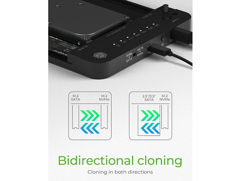 Icy Box CloneStation & DockingStation  IB-2915MSCL-C31 Dokkingstasjoner