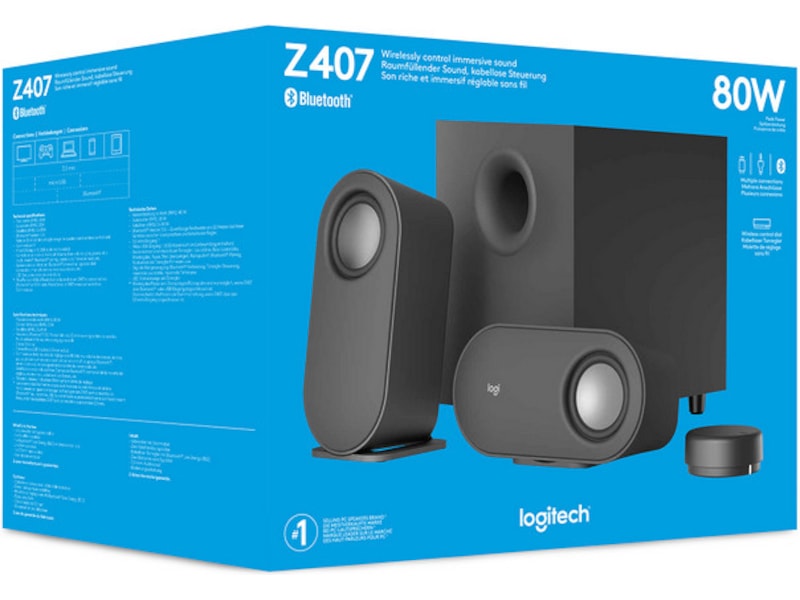 Logitech Z407 Bluetooth PC Høyttalere 2.1 Høyttalere