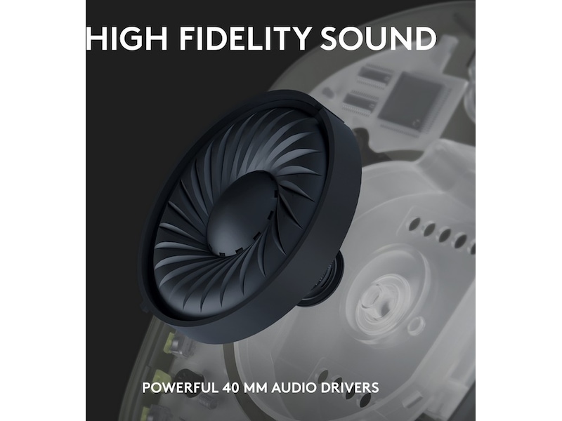 Logitech G435 LIGHTSPEED Trådløst Gaming Headset (hvit/blå) Gamingheadset