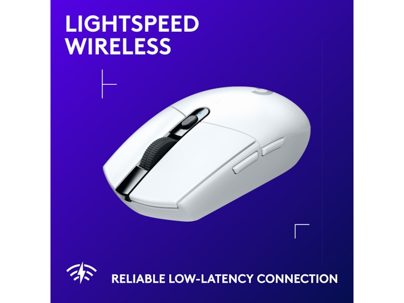 Logitech G305 LIGHTSPEED Trådløs Gamingmus (hvit) Gamingmus