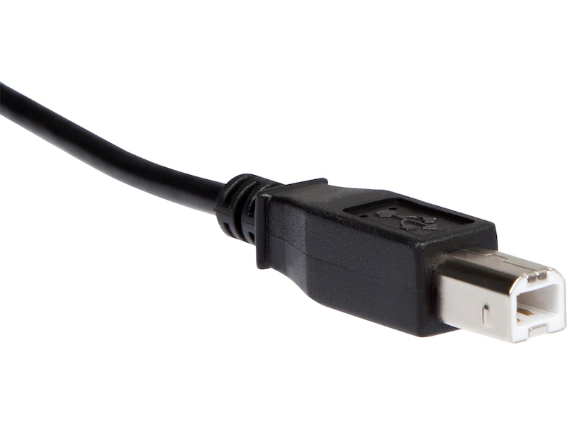 USB-C til USB-B kabel 2m (sort) USB-kabler