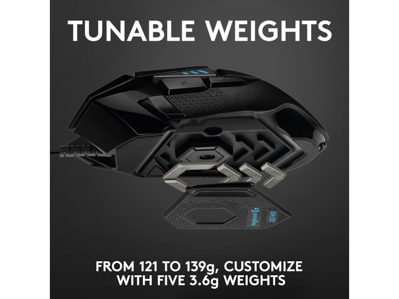 Logitech G502 HERO Gamingmus (sort) Gamingmus