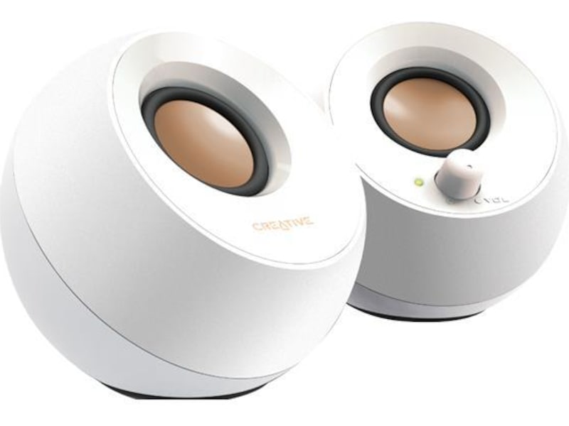 Creative Pebble PC Høyttalere Hvit Gaminghøyttalere