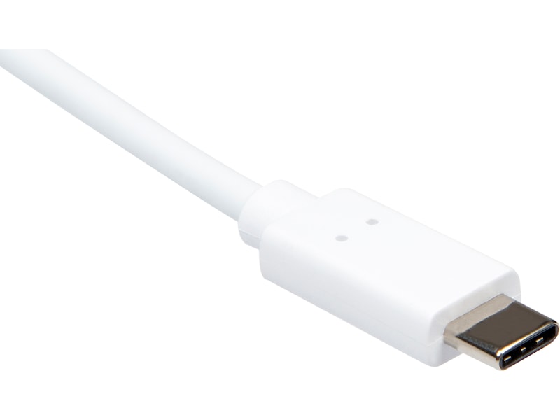 USB-A til USB-C kabel 2m (hvit) USB-kabler