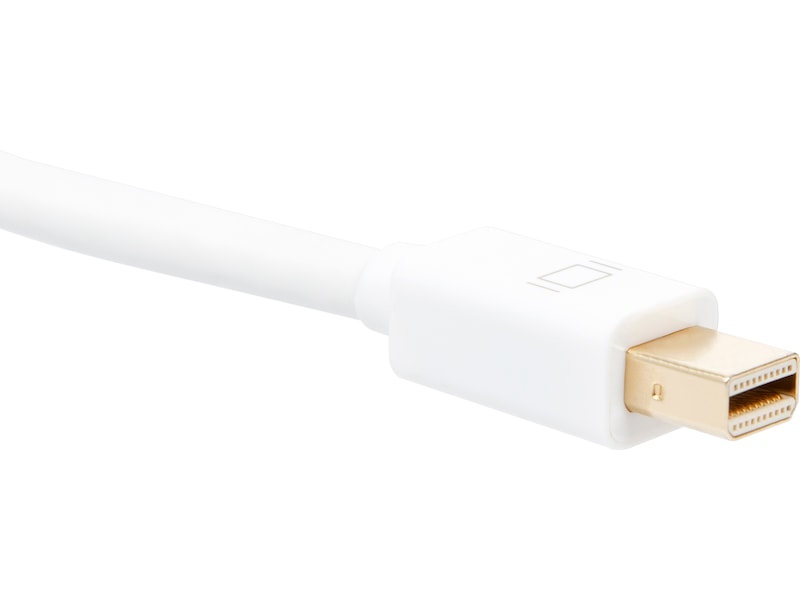 MiniDP til Displayport kabel 1m (hvit) Monitorkabler