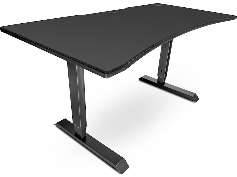 Svive Altair Gaming Desk matt sort med sorte sømmer Gamingdesk