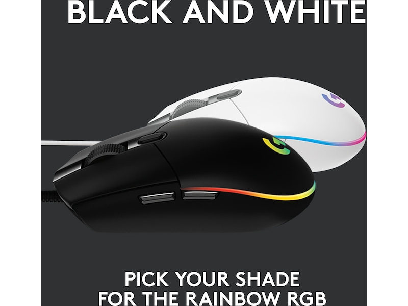 Logitech G203 Lightsync Gamingmus (sort) Gamingmus