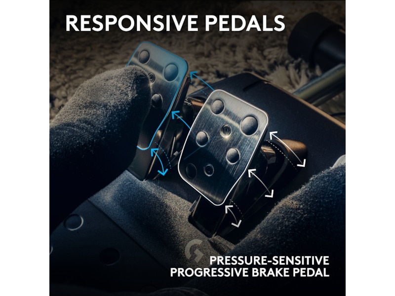 Logitech G923 Driving Force Racing PS4/PS5/PC Ratt og pedaler