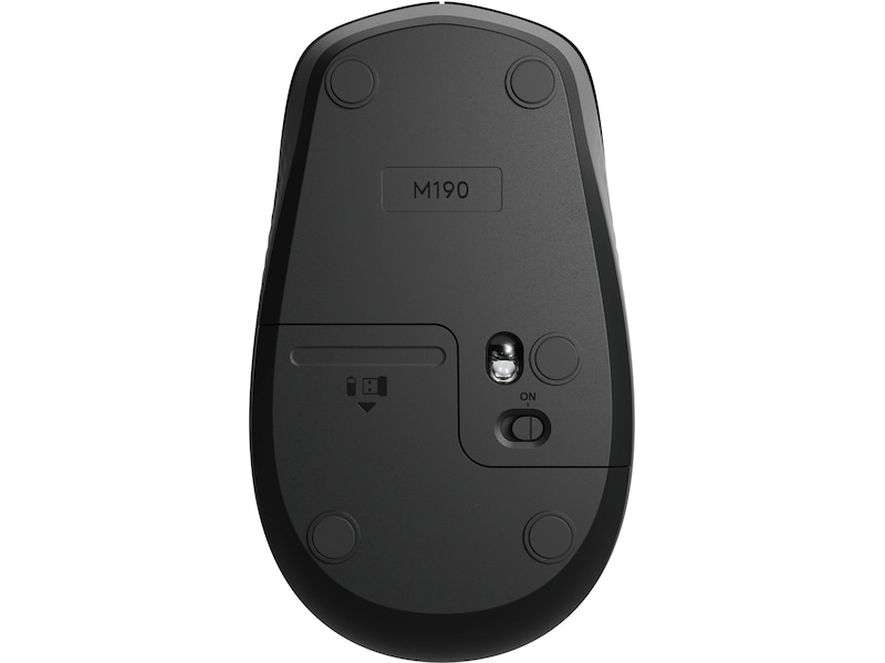 Logitech M190 Trådløs mus i full størrelse koksgrå Mus