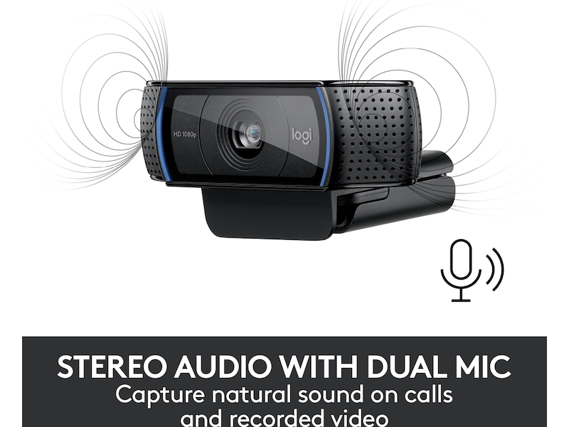 Logitech C920e HD webkamera sort Webkamera