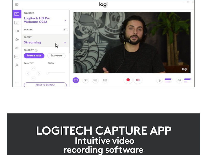 Logitech C920e HD webkamera sort Webkamera