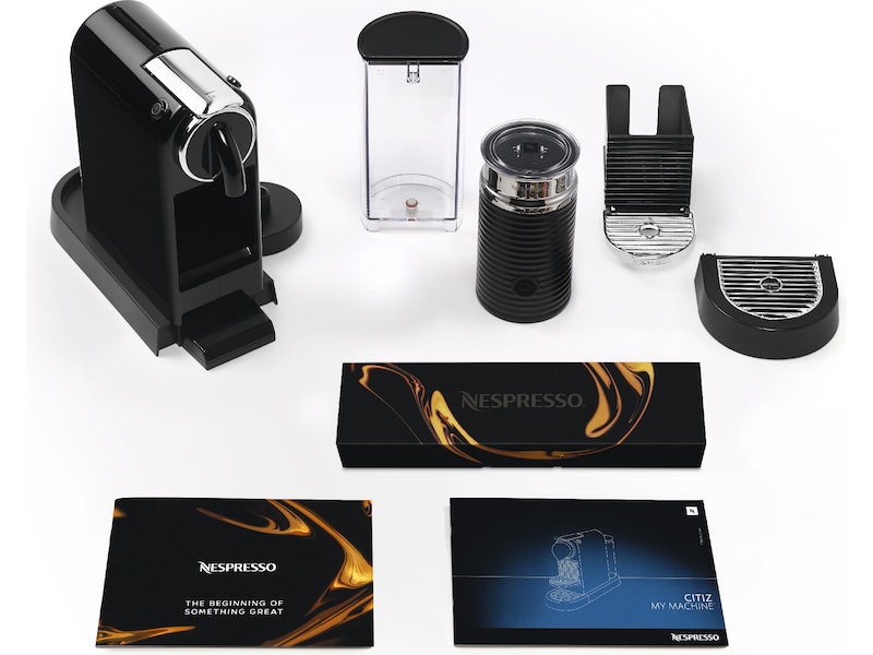 NESPRESSO CitiZ&milk fra DeLonghi® Kapselmaskin (sort) Kapselmaskiner