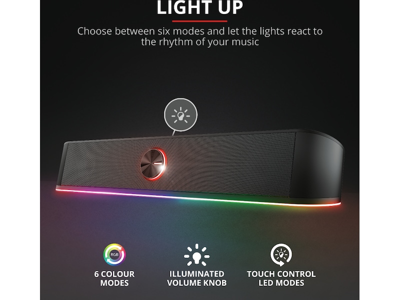 Trust GXT 619 Thorne lydplanke 2.0 Høyttalere