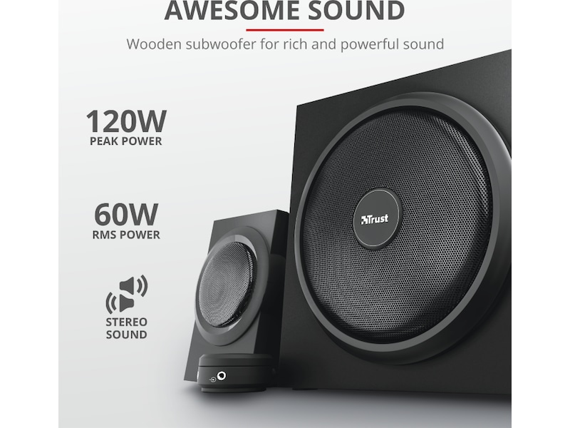 Trust Yuri 2.1 høyttalere 2.1 Høyttalere