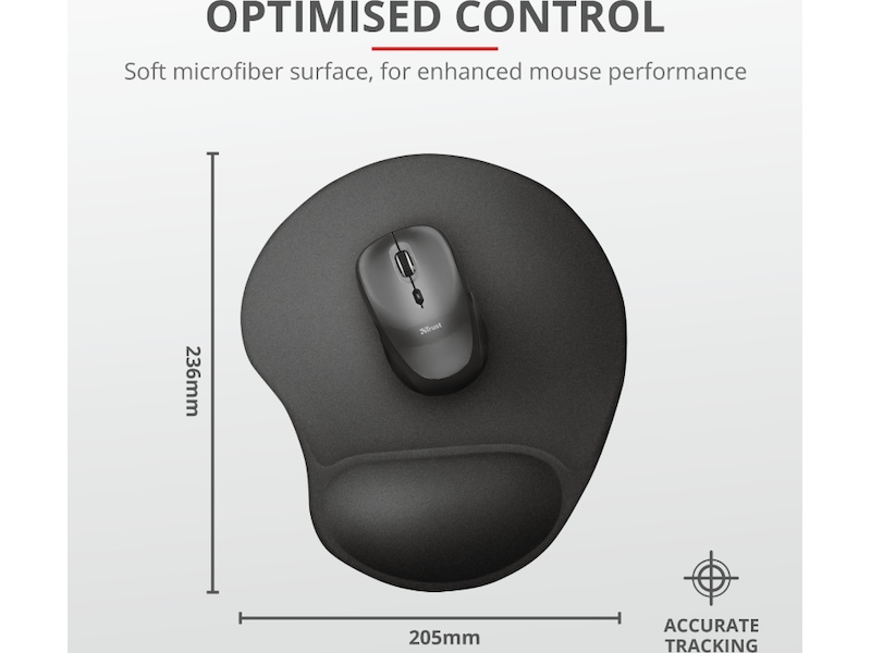 Trust Bigfoot musematte svart Musematte